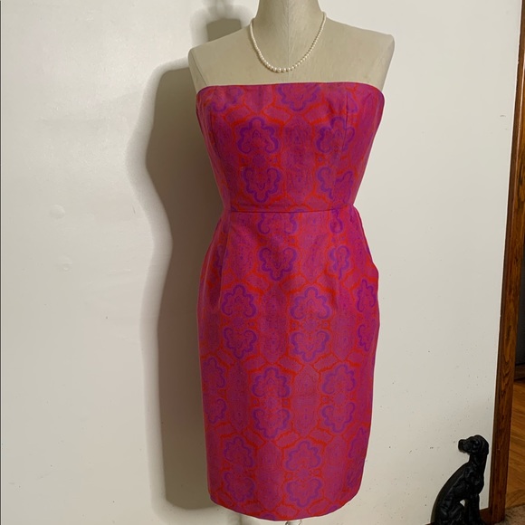 J. Crew Dresses & Skirts - J Crew Cotton/Silk Strapless Ella Dress Sz 6